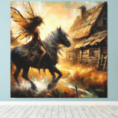 妖精の馬 キャンバスプリント (インサイチュ (ウッドフロア))