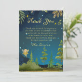 妖精の魅力森の赤ちゃんシャワーありがとう サンキューカード (スタンド正面)