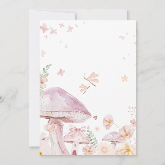 妖精の魅惑のガーデンバースデーパーティー 招待状 (裏面)