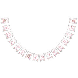 妖精の魅惑の森の誕生日パーティー バンティングフラッグ