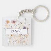 妖精の魅惑の花の庭の名前 キーホルダー (裏面)