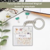 妖精の魅惑の花の庭の名前 キーホルダー