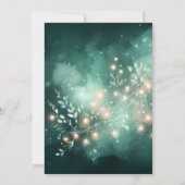 妖精の魅惑エメラルドガーデンベビーガールシャワー 招待状 (裏面)