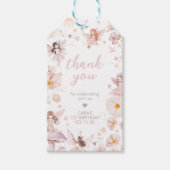 妖精の魅惑ガーデンバースデーパーティーメッセージカード ギフトタグ (正面)