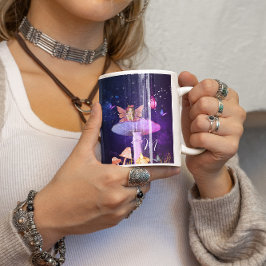 妖精の魅惑キノコ魔法パーソナル コーヒーマグカップ