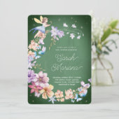 妖精の魔法にかかったベビーシャワー 招待状 (スタンド正面)