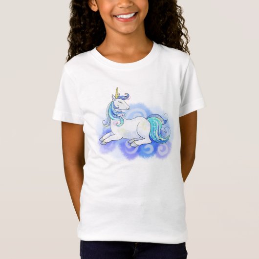 妖精の魔法のユニコーン Tシャツ (正面)