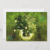 妖精の魔法の森のパーティー招待状 招待状 (裏面)