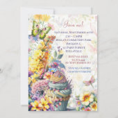 妖精の魔法の誕生日パーティーの招待 招待状 (裏面)