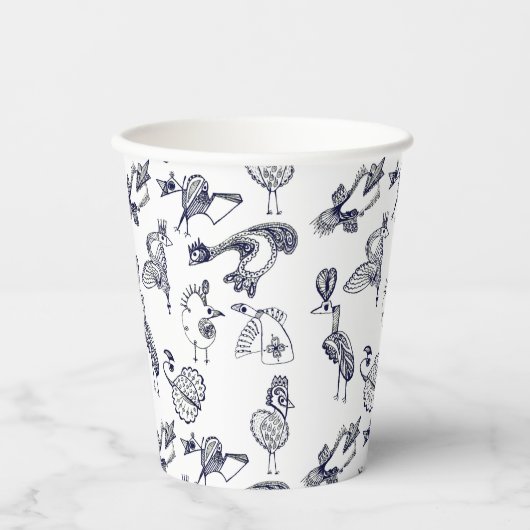 妖精の鳥のコーヒーマグ 紙コップ (正面)