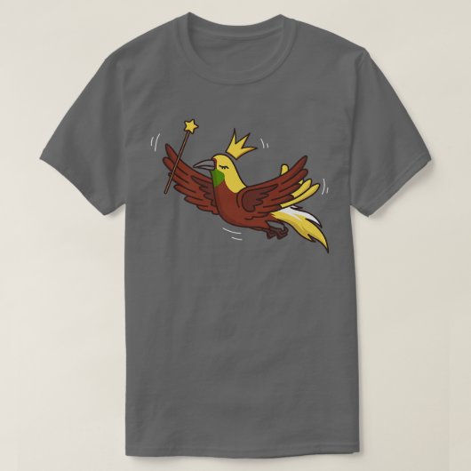 妖精の鳥パラダイス野生動物神秘的なバードフェア Tシャツ (デザイン正面)