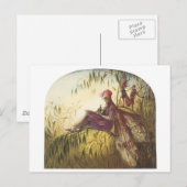 妖精の鷹匠の鳥 ポストカード (正面/裏面)
