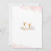 妖精の1歳誕生日招待状 招待状 (裏面)