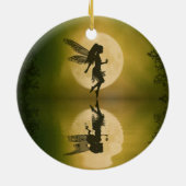 妖精はオーナメントを反映します セラミックオーナメント (裏面)