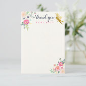 妖精はメッセージカード感謝していしています サンキューカード (スタンド正面)