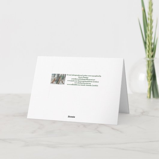 「妖精は家にいた」 カード (裏面)