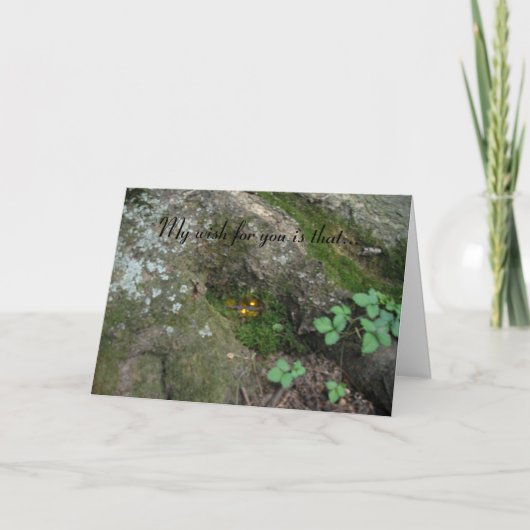 「妖精は家にいた」 カード (正面)