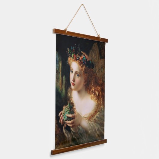 妖精は最も美しいものでできている 吊り下げ型タペストリー (傾斜あり)