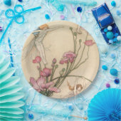 妖精は花で跳んでいる ペーパープレート (パーティー)