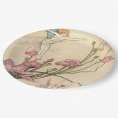 妖精は花で跳んでいる ペーパープレート (アングル)