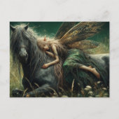 妖精は馬で眠っている ポストカード (正面)