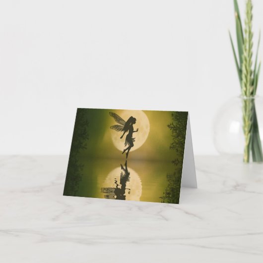 妖精はSiluettsのメッセージカードを反映します カード (正面)