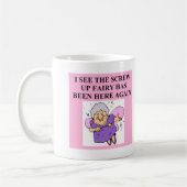 妖精をしくじって下さい コーヒーマグカップ (左)