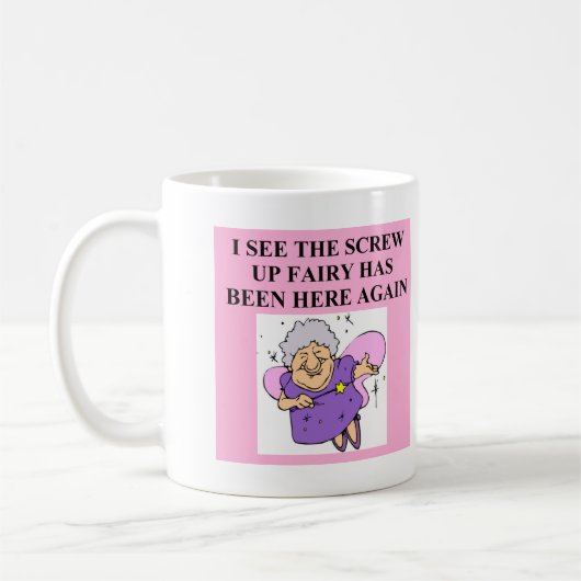 妖精をしくじって下さい コーヒーマグカップ (左)