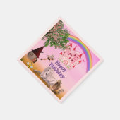 妖精をテーマにしたナプキン子供へパーティー スタンダードカクテルナプキン (角)