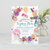 妖精をテーマにしたパーティの招待状 招待状 (スタンド正面)