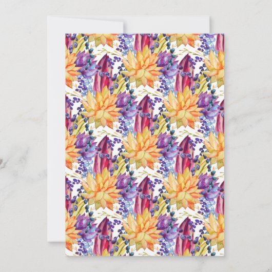 妖精をテーマにしたパーティの招待状 招待状 (裏面)