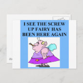 妖精を巻き上げる ポストカード (正面/裏面)