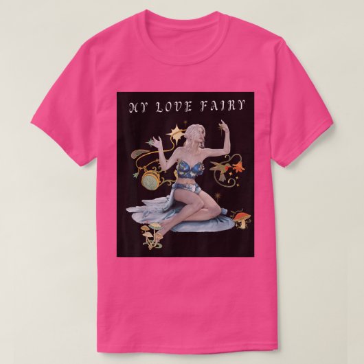 妖精を愛するデザイン、妖精、人魚、妖精のほこり Tシャツ (デザイン正面)