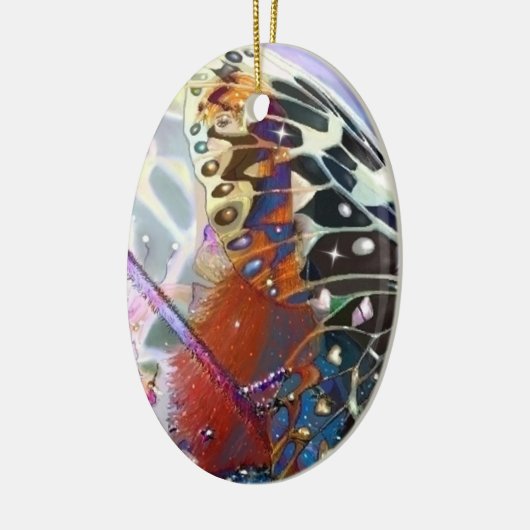 妖精を捕まえるエルフ セラミックオーナメント (左)