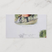 妖精を求める小妖精や小人、「からのイラストレーション 名刺 (裏面)