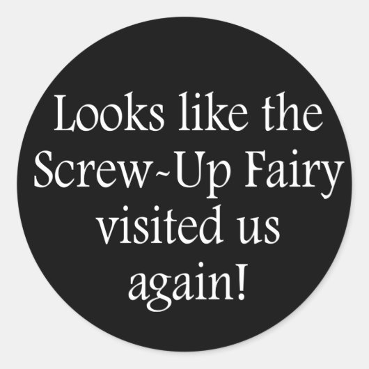 妖精を酔わせる ラウンドシール (正面)