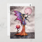 妖精アビゲイルフェアリーファンタジーアートハガキ ポストカード (正面/裏面)