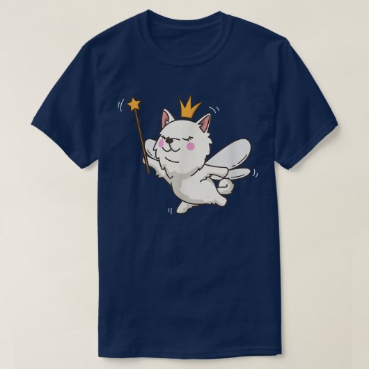 妖精アメリカのエスキモー犬の神秘的なペット妖精の恋人 Tシャツ (デザイン正面)