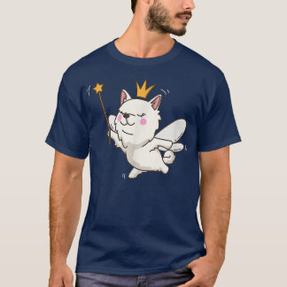 妖精アメリカのエスキモー犬の神秘的なペット妖精の恋人 Tシャツ