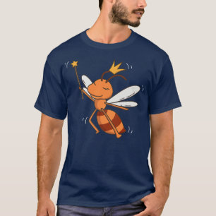 妖精アリ野生動物神秘的な動物アリ妖精の恋人 Tシャツ