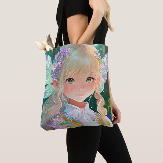 妖精アート壁面装飾 トートバッグ (クローズアップ)