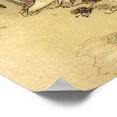 妖精イラストレーションファンタジーポスター12x16 ポスター (角)