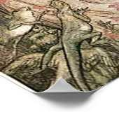 妖精イラストレーションファンタジーポスター15x20 ポスター (角)