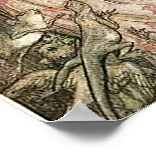 妖精イラストレーションファンタジーポスター15x20 ポスター (角)