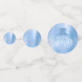 妖精ウィングアイスガウン | フロストブルー虹色の光沢 コンフェッティ (裏面)