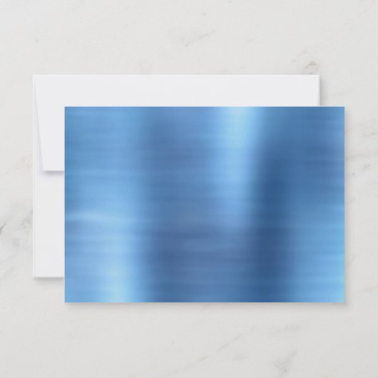 妖精ウィングアイスガウン | フロストブルー虹色の光沢 出欠カード (裏面)