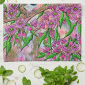 妖精ウォーレン茶タオル キッチンタオル (折り畳み)