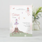 妖精ウッドランド魅惑の誕生日パーティー 招待状 (スタンド正面)