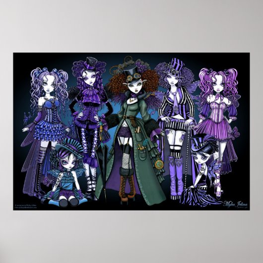 妖精オートクチュールミカイェリナファンタジーアートポスター ポスター (正面)