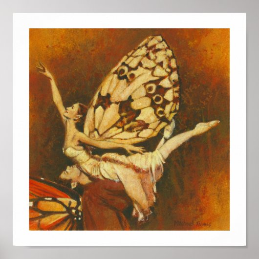 妖精カップルプリント ポスター (正面)